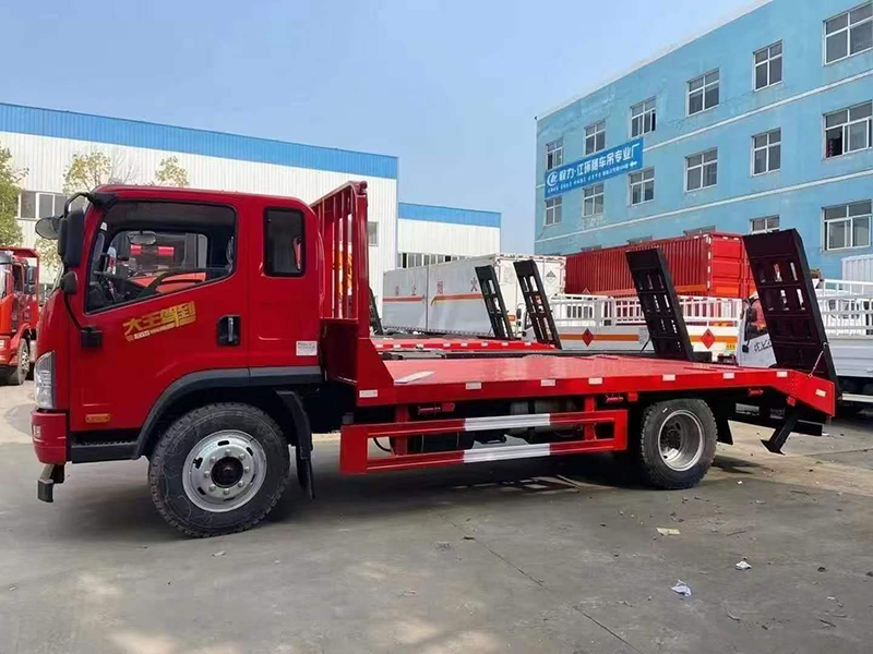 國六解放龍V單橋牌平闆運輸車