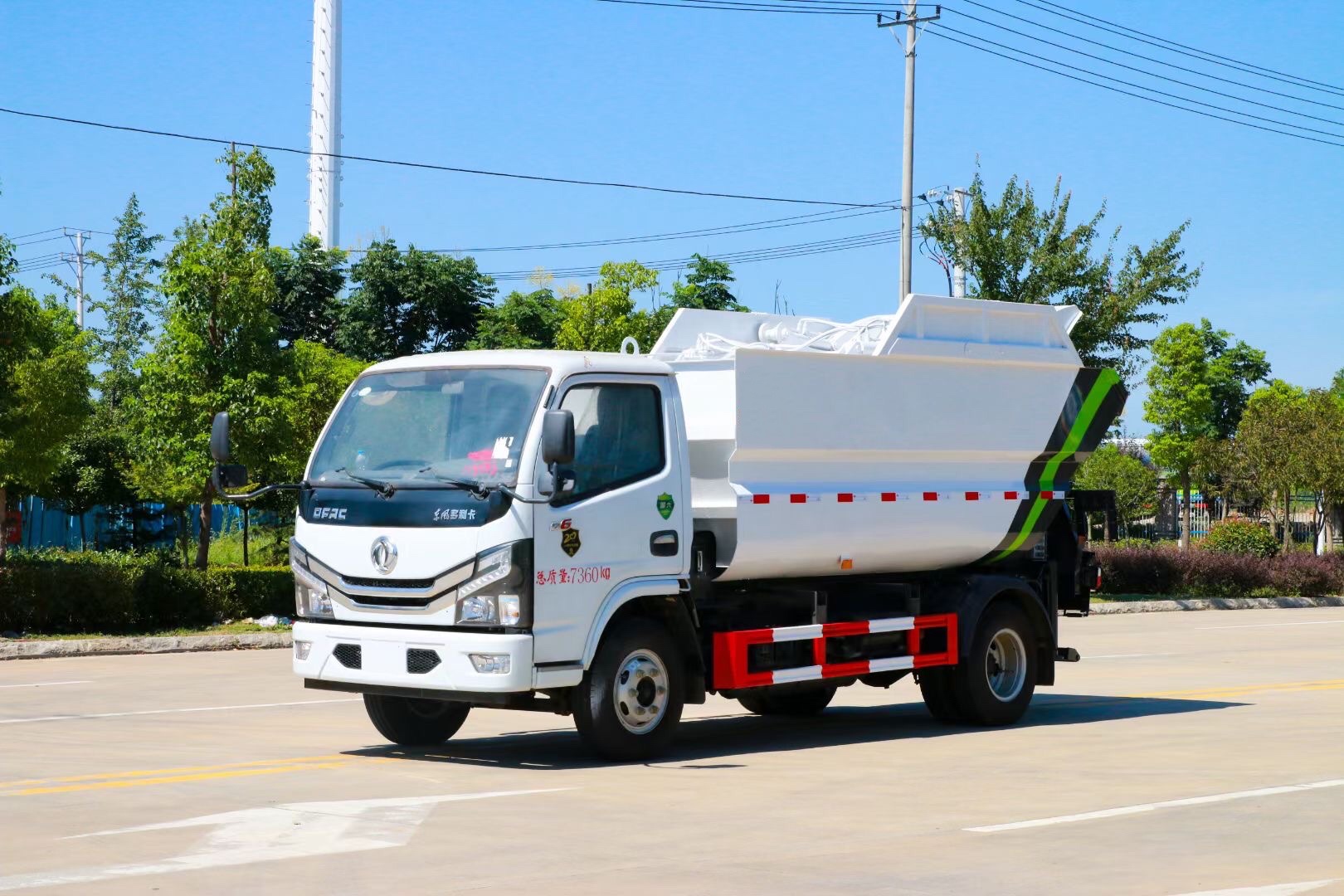 東風小多利卡無洩漏後挂桶垃圾車